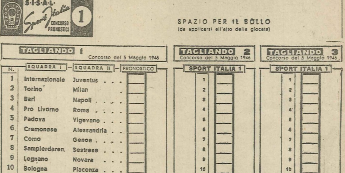Sisal celebra gli 80 anni della Schedina, icona dello sport italiano