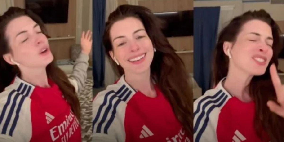 Il diavolo veste Prada...e anche l’Arsenal: Anne Hathaway mai vista così