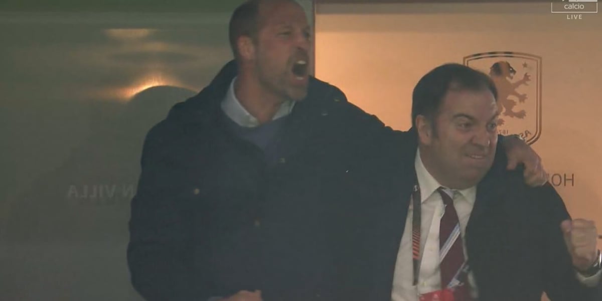 Il principe William impazzisce di gioia in tribuna: addio aplomb regale, la folle esultanza per l'Aston VIlla in finale di Europa League