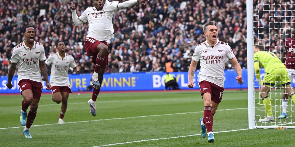 Premier: l'Arsenal batte il West Ham e si avvicina al titolo