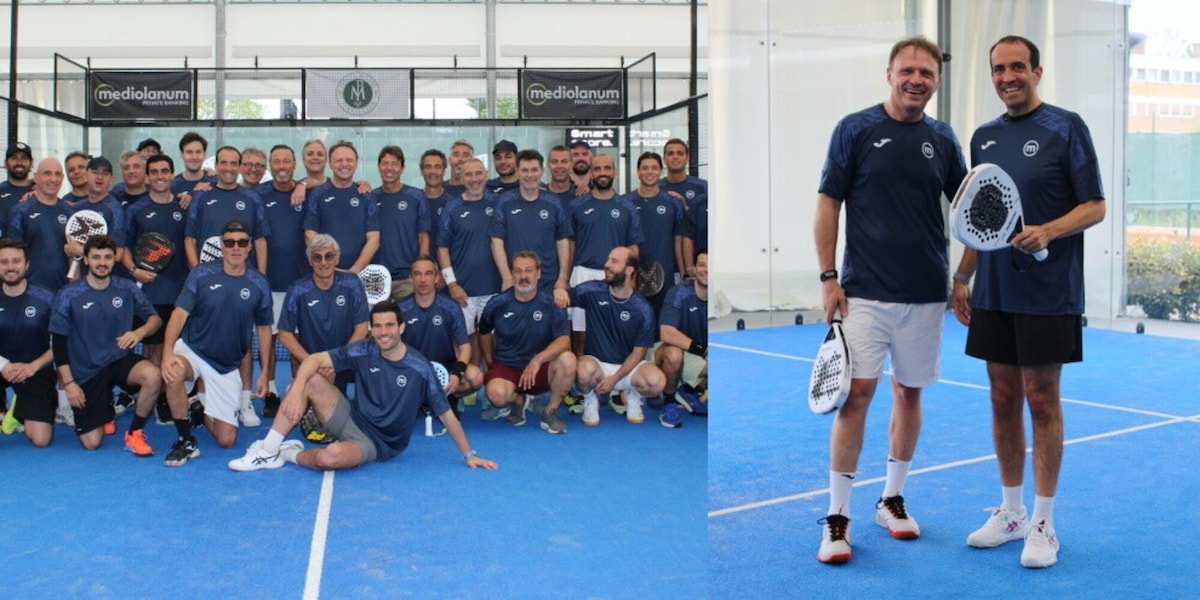 Mediolanum, spettacolo al Ponte Milvio Tennis Club: sport, VIP e grande padel
