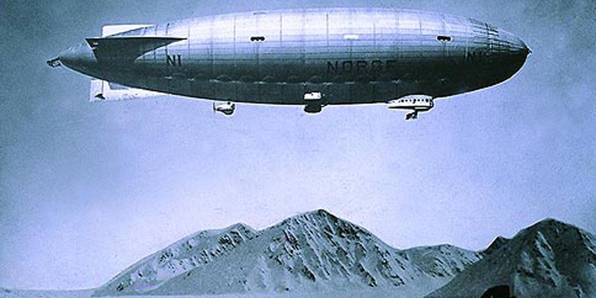 Il primo sorvolo del Polo Nord, 100 anni fa con il dirigibile Norge