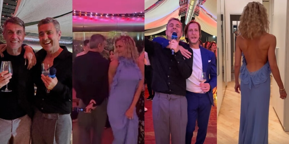 Billy Costacurta, festa spumeggiante per i suoi 60 anni: dal karaoke con Ambrosini al ballo sexy con la sua Martina Colombari