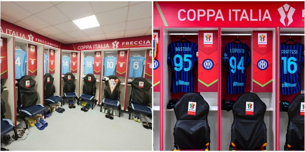La calma e il silenzio prima di Lazio-Inter: ecco com'è l'attesa negli spogliatoi dell'Olimpico