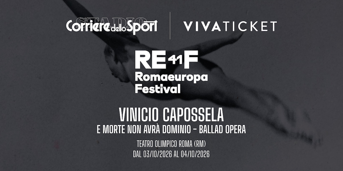 Vinicio Capossela a Roma, biglietti per “E morte non avrà dominio” al Teatro Olimpico