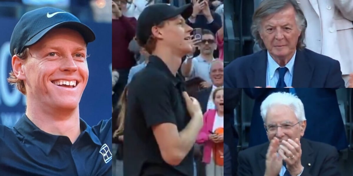 Il sorriso e l'emozione dopo la vittoria, poi gli applausi di Panatta e Mattarella: Sinner trionfa a Roma!