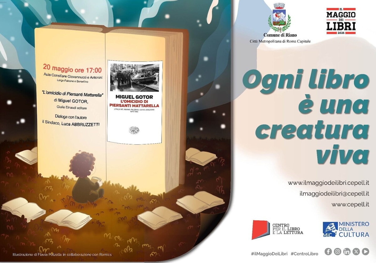A Riano lo storico Miguel Gotor per il finale del "Maggio dei Libri"