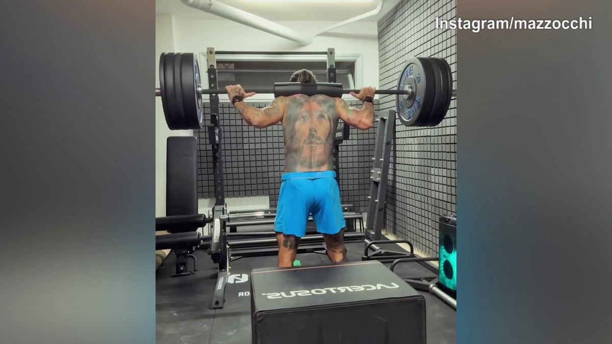 Napoli, Mazzocchi lavora in palestra