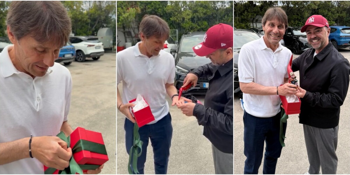 Conte, che sorpresa: il regalo del maestro Genny Di Virgilio prima dell'addio al Napoli