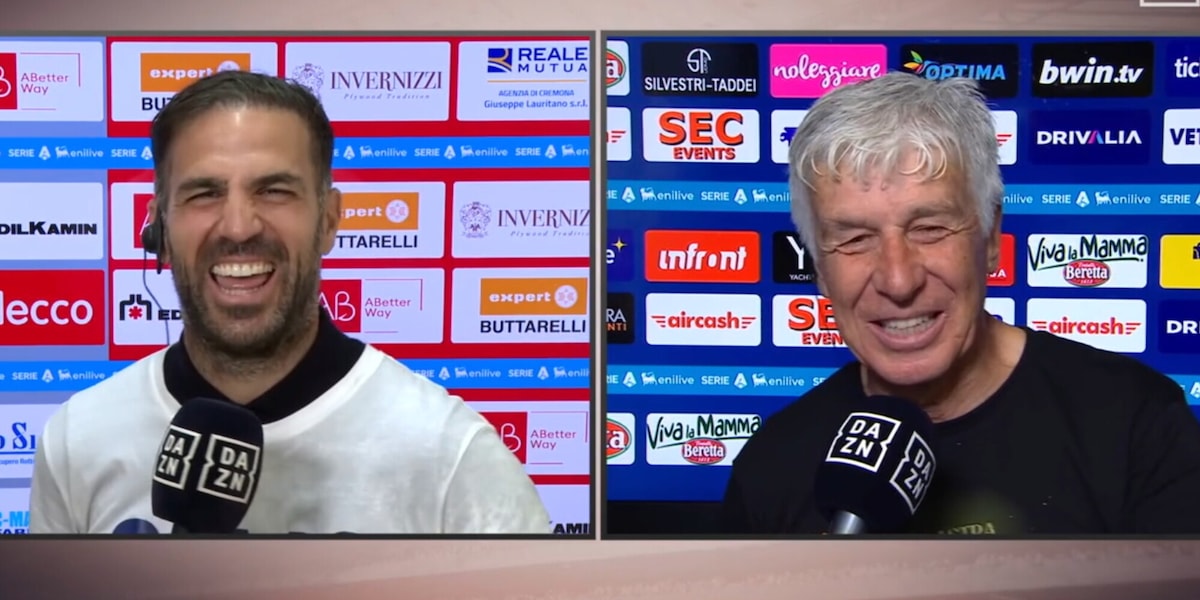 Gasperini e Fabregas, che siparietto in diretta tv: "Bellissimo vedere il Como, a parte quando..."