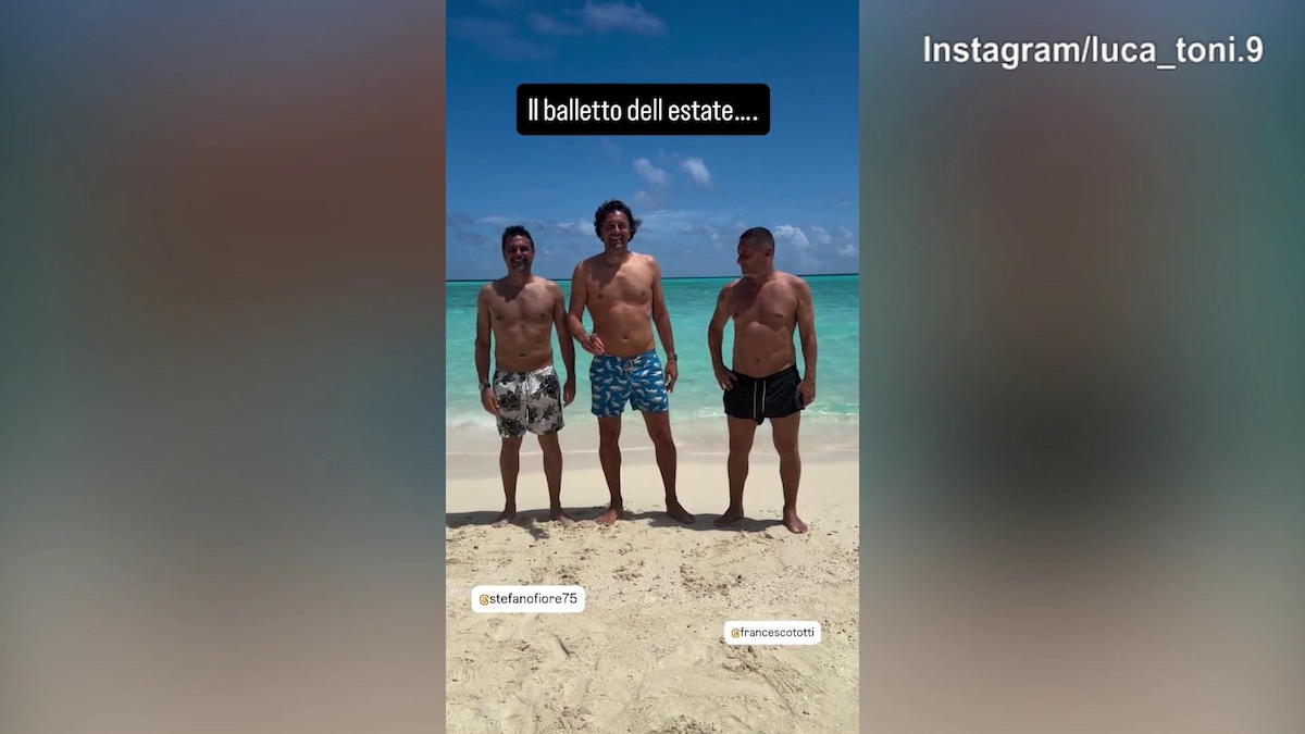 Totti,Toni e Fiore: il ballo dell'estate è tutto da ridere