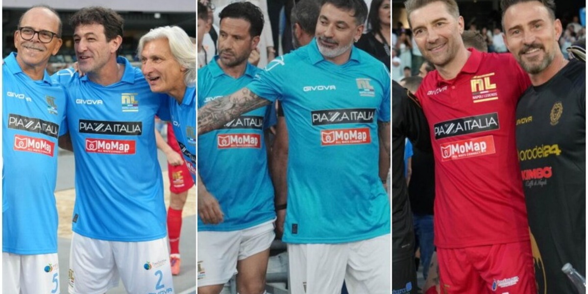 Da Careca a Carnevale, da Mertens a Insigne e Lavezzi: le Napoli Legends illuminano il Maradona