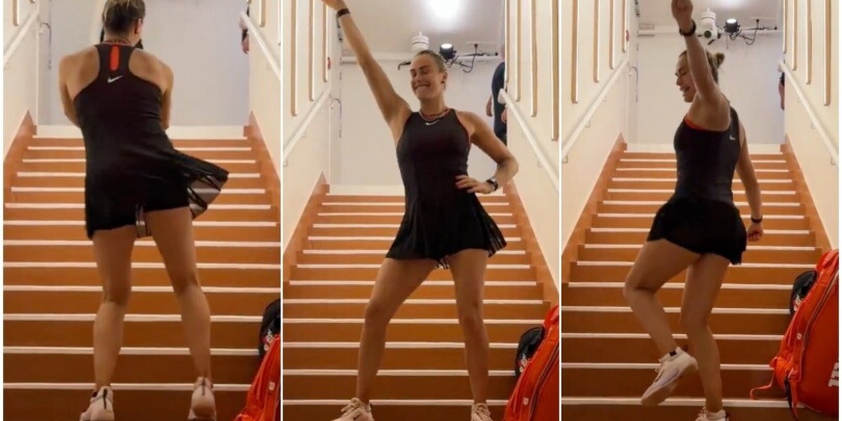 Sabalenka, il balletto sexy dopo la vittoria all'esordio al Roland Garros è virale