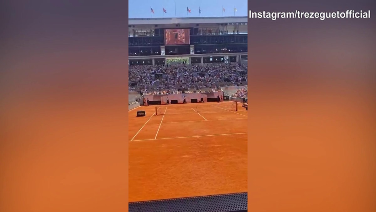 Roland Garros, Trezeguet presente sugli spalti