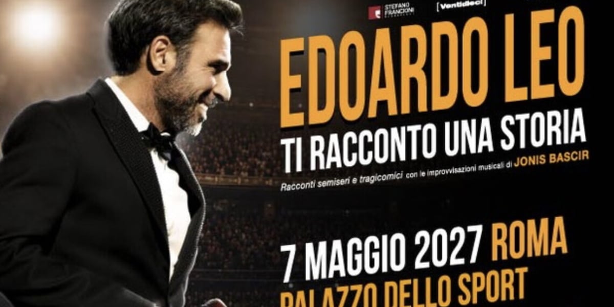 Edoardo Leo al Palazzo dello Sport di Roma con "Ti racconto una storia"