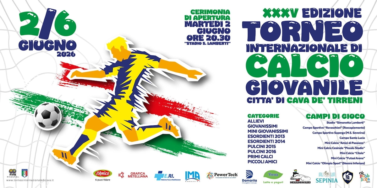 Göteborg-Avellino inaugura il 35° Torneo "Città di Cava de’ Tirreni"