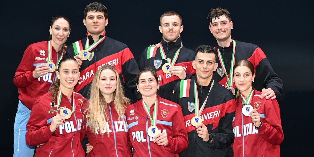 Campionati italiani assoluti Frecciarossa Roma 2026: tutti i titoli a squadre di sciabola