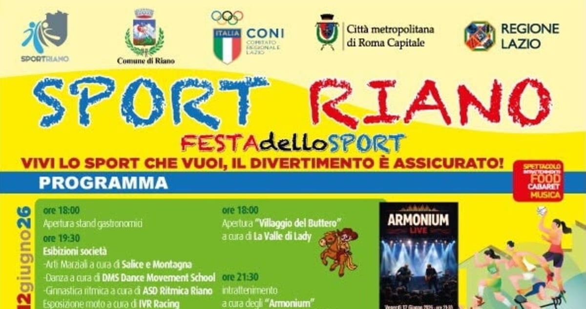 SportRiano 2026: il grande appuntamento con lo sport torna nel cuore della città