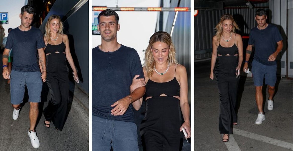Morata e Alice Campello, le prime foto dopo la pace: lui con la fede, lei con maxi scollatura e tacchi a spillo