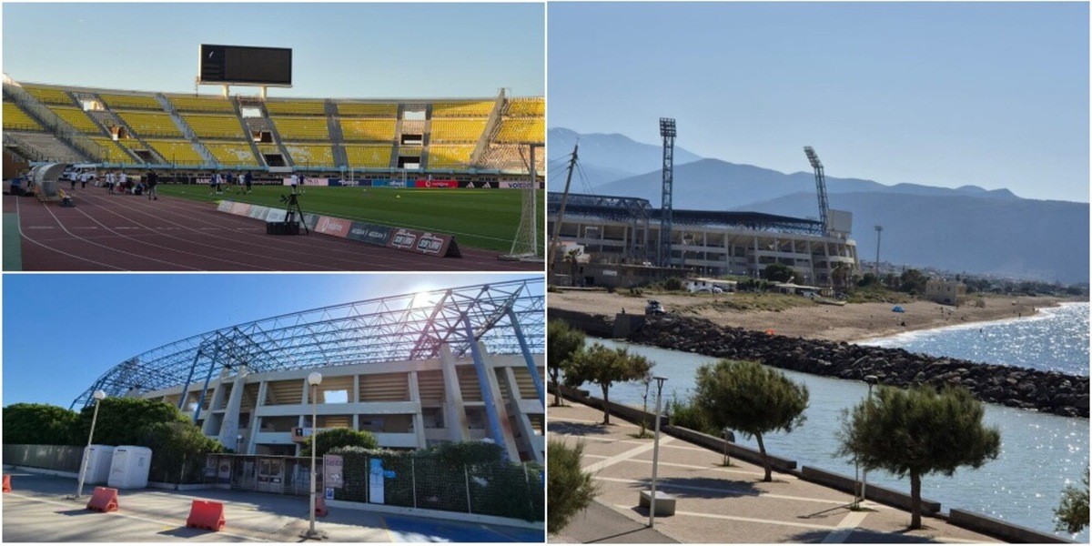 Grecia-Italia si giocherà allo Stadio Pankritio: le immagini della struttura sull'isola di Creta