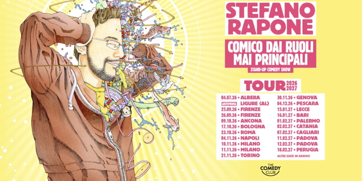Stefano Rapone, il tour in giro per l'Italia con "Comico dai ruoli mai principali"