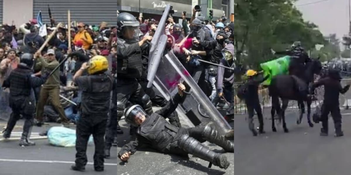 Caos fuori dallo stadio Azteca: proteste e scontri con la polizia durante la partita inaugurale dei Mondiali