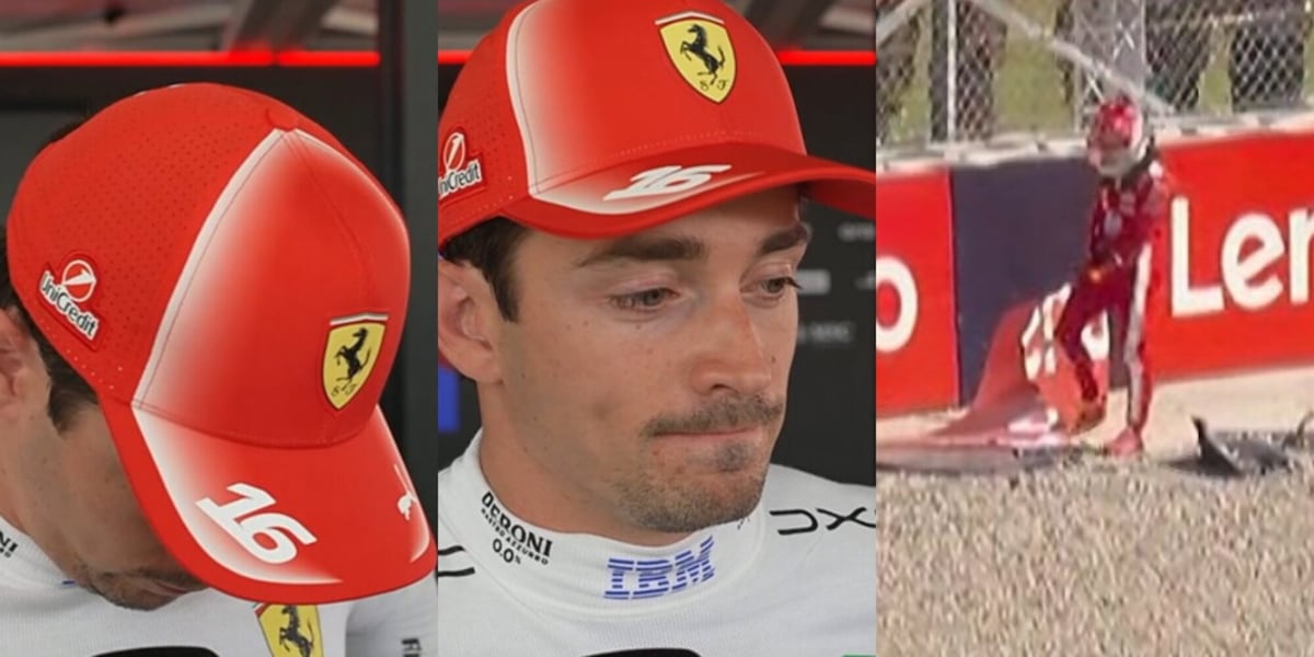 Leclerc frustratissimo dopo l'incidente: "Ho tantissima vergogna. Il minimo per scusarmi nemmeno basterebbe..."