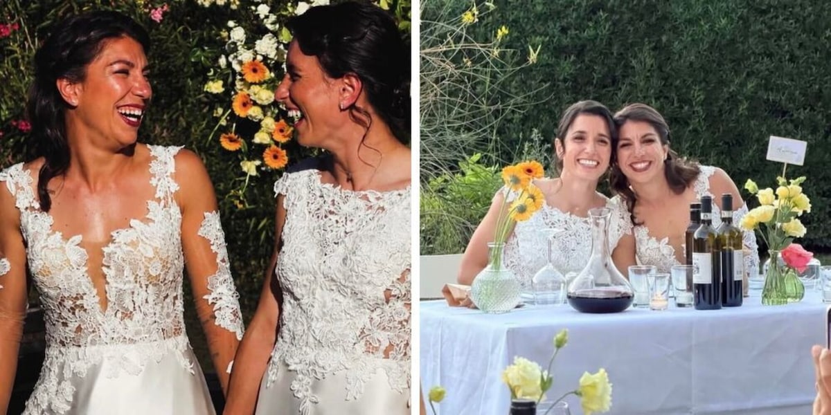 Il matrimonio delle Azzurre (ex Roma) Elisa Bartoli e Lucia Di Guglielmo: tutte le foto delle nozze