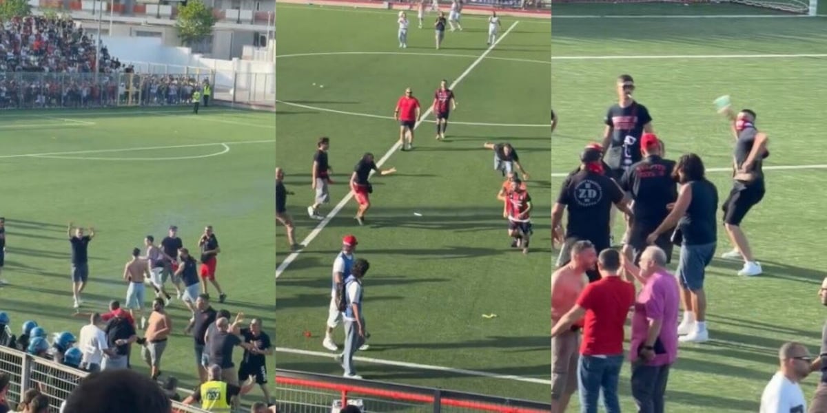 Follia in Eccellenza: giocatori del Taranto aggrediti dagli ultras dopo la sconfitta ai playoff