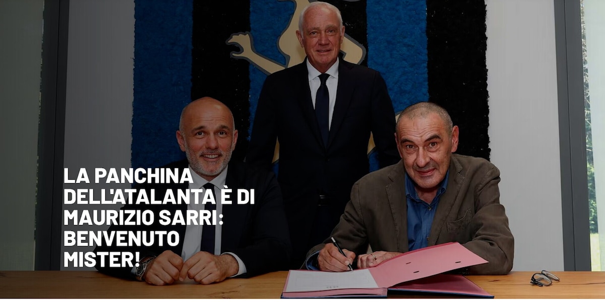 Ufficiale: Sarri nuovo allenatore dell'Atalanta