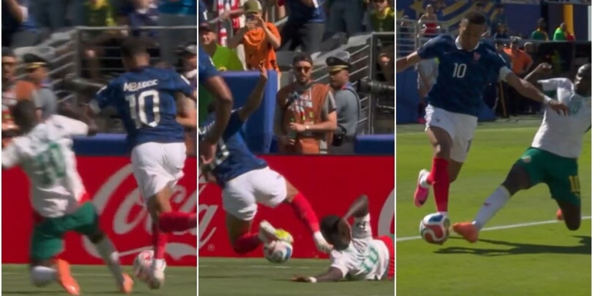 Intervento di Mané su Mbappé: la Francia chiede il rigore ma l'arbitro non lo concede