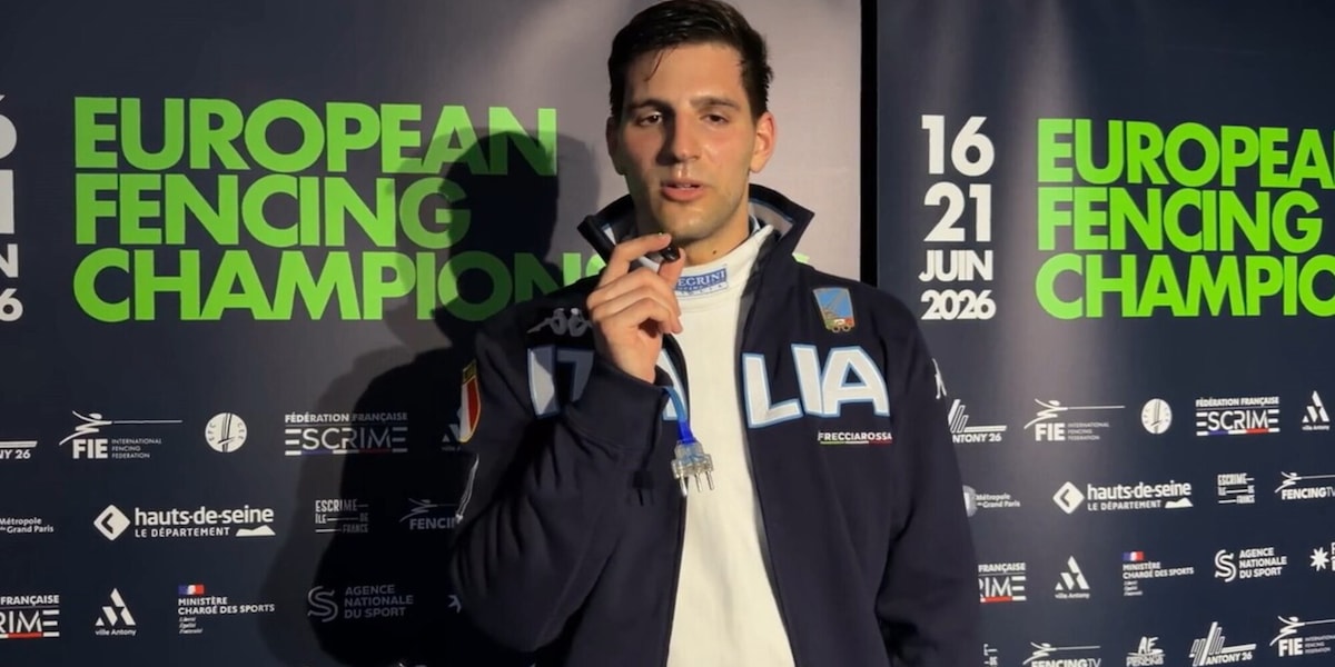 Mencarelli incredulo dopo l'oro agli Europei di scherma: "Mi sembra un sogno"