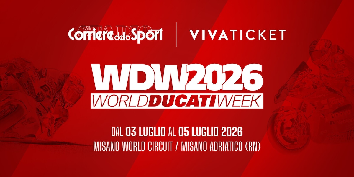 Biglietti World Ducati Week 2026: a Misano la grande festa dei 100 anni Ducati