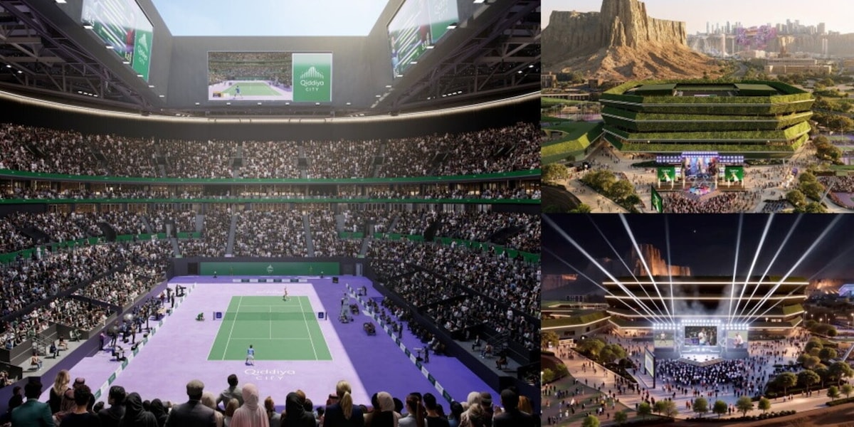 La nuova città del tennis in Arabia Saudita, da oltre un miliardo di euro, è un colosso in mezzo al deserto