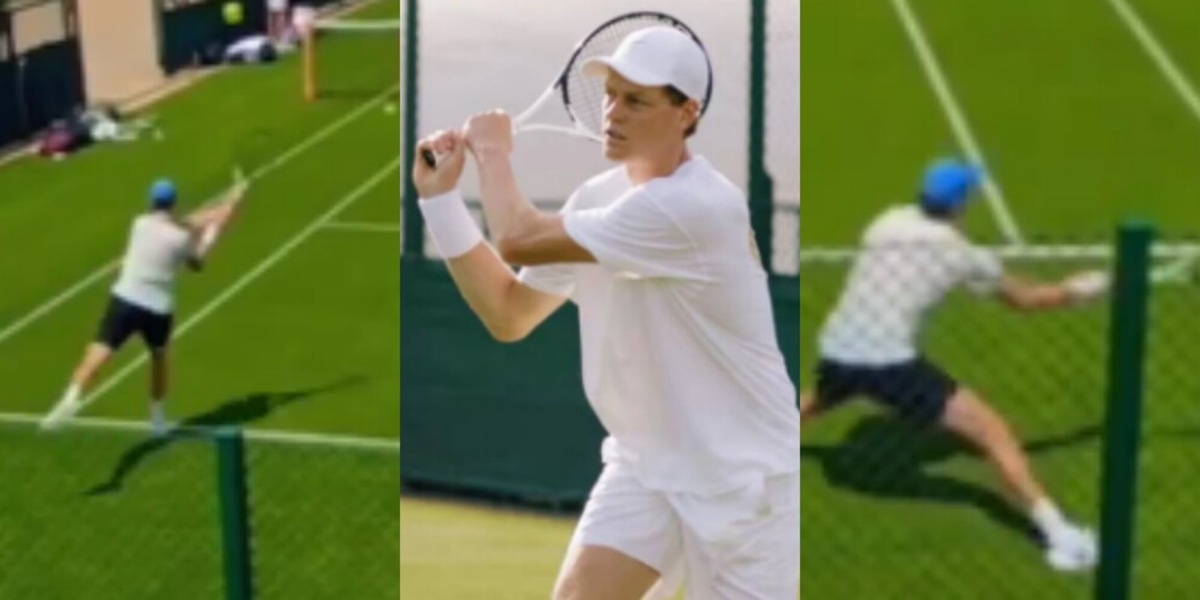 Sinner alza i giri: allenamento ad alta intensità con Fils a Wimbledon, Jannik è carico