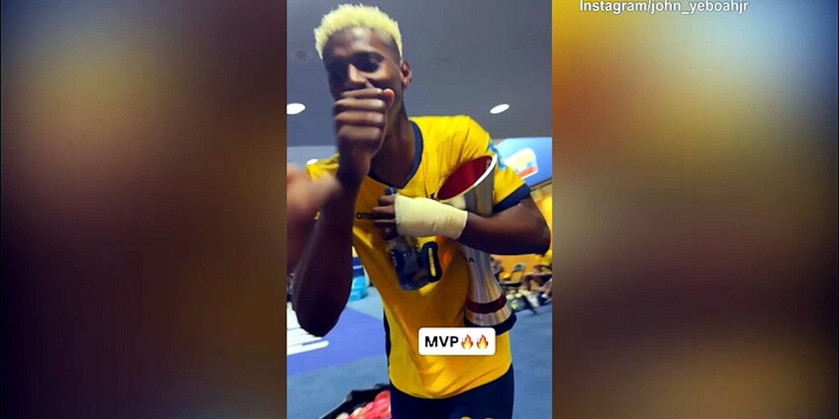Ecuador, Yeboah nello spogliatoio col premio da Mvp