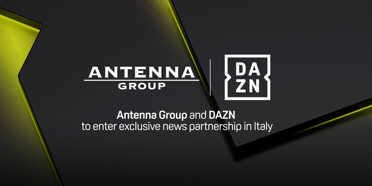 Dazn, nuova partnership con Antenna Group