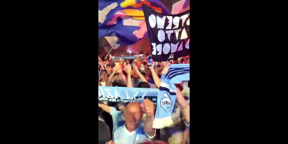 Tommaso Paradiso e Briga infiammano i tifosi della Lazio durante la festa