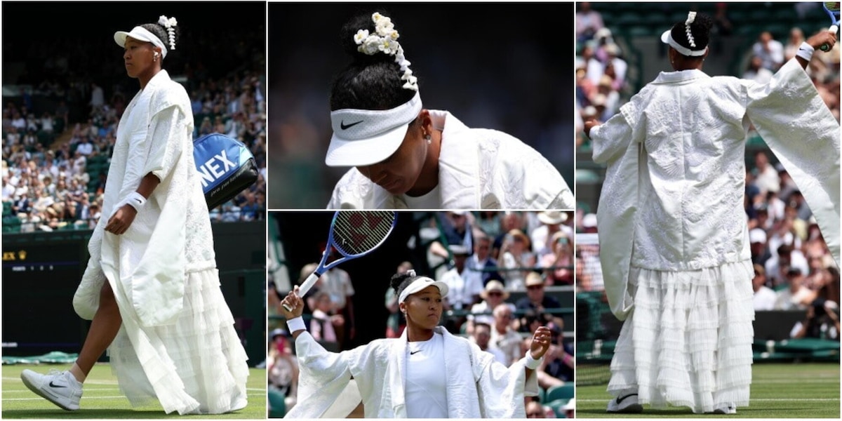 Osaka dà spettacolo anche in 'total white': l'outfit incanta il pubblico di Wimbledon