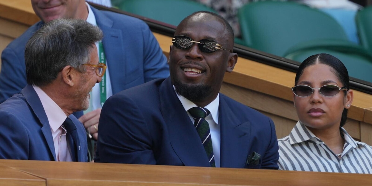 Usain Bolt nella Royal Box a Wimbledon per vedere Djokovic: che eleganza!