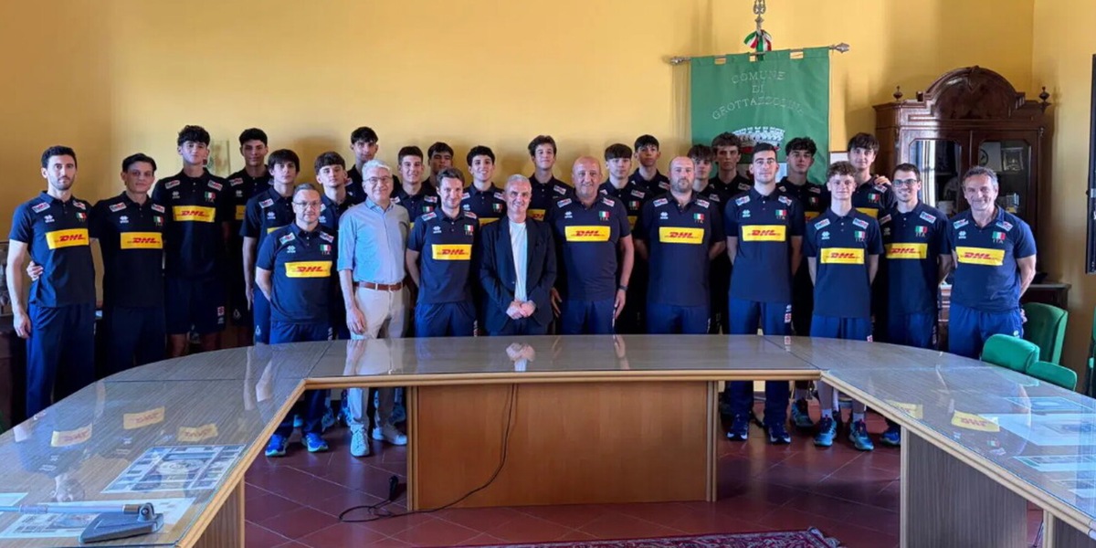 La nazionale Under 18 maschile ricevuta dal Sindaco di Grottazzolina
