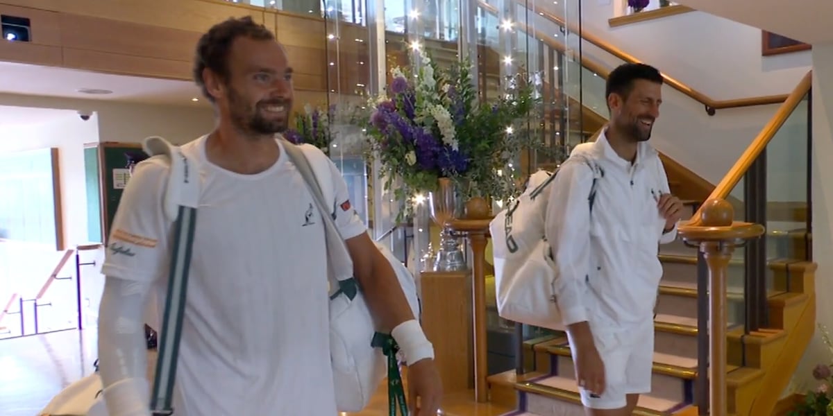 La battuta di Safiullin sul nome di Djokovic prima di entrare in campo a Wimbledon: "Sei ovunque!"