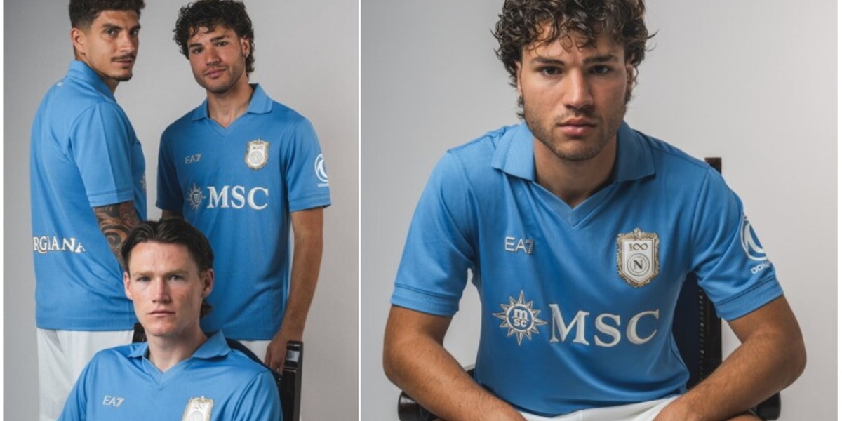 Il Napoli svela la maglia del Centenario: le foto e tutti i dettagli