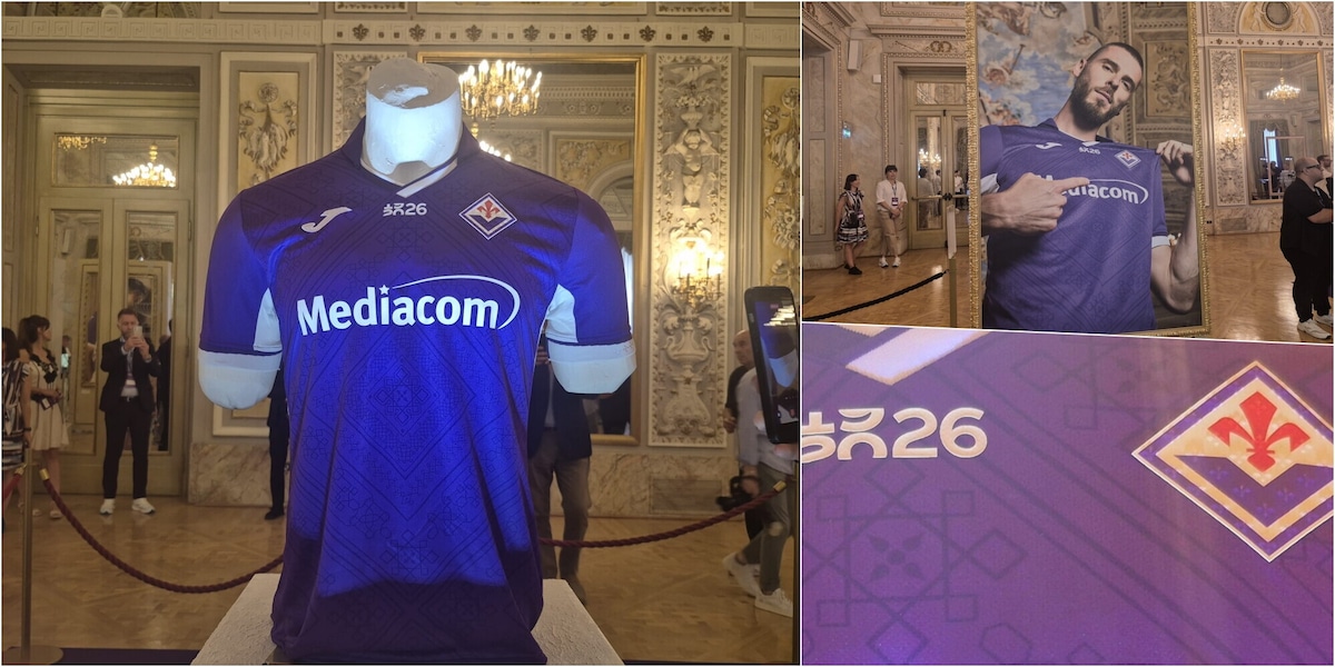 Fiorentina, ecco la nuova maglia del centenario: richiamo all'arte e alla città