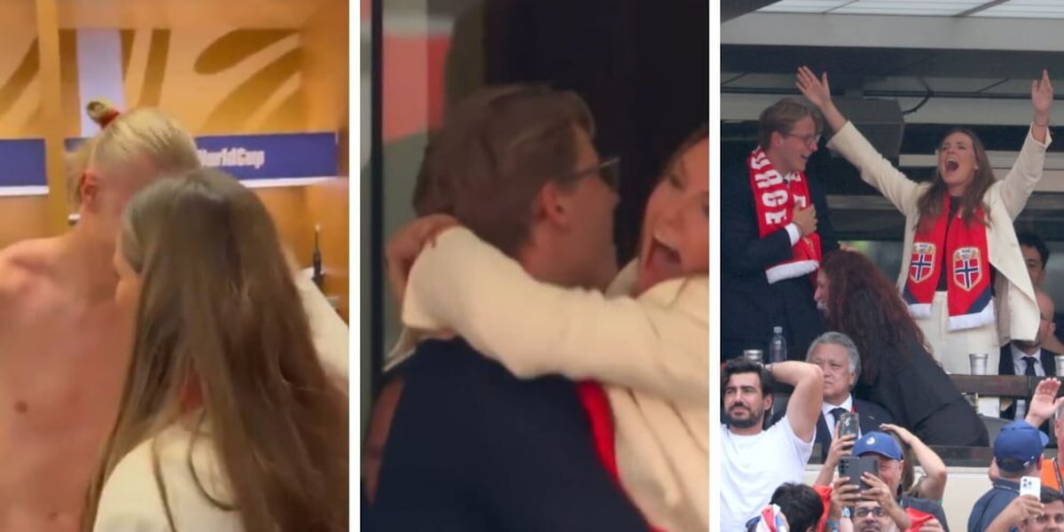 Ingrid di Norvegia strega tutti con la sua esultanza. E l'abbraccio con Haaland è virale