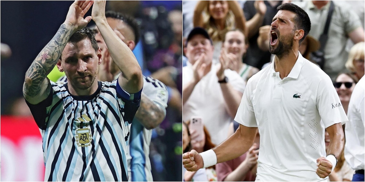 Djokovic in campo più di 5 ore, scherza su Messi: "Magari potessi giocare io 90 minuti". La storia incredibile di due fenomeni di 39 anni