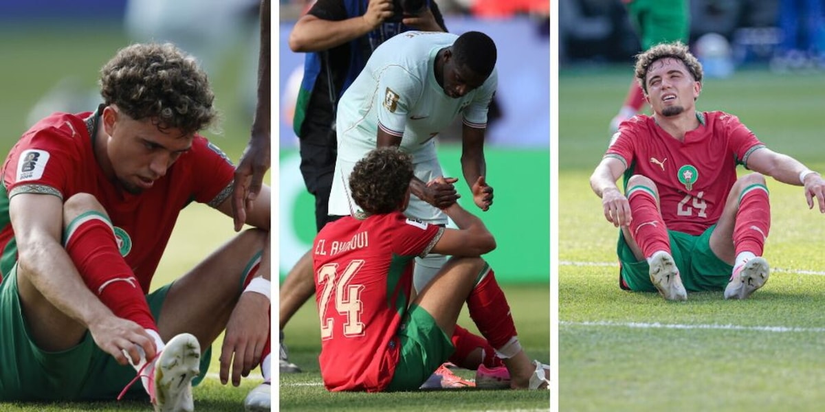 El Aynaoui devastato dopo l'eliminazione del Marocco, le foto a pezzi in campo