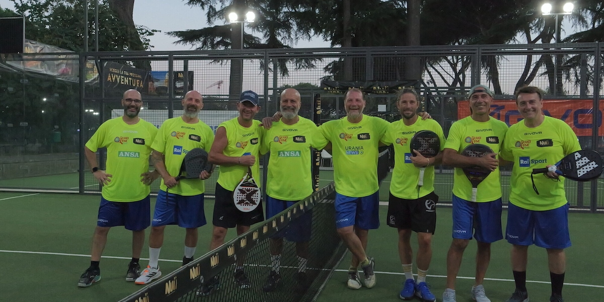 Grandi Firme, che show il torneo di padel dei giornalisti ad Aspresso