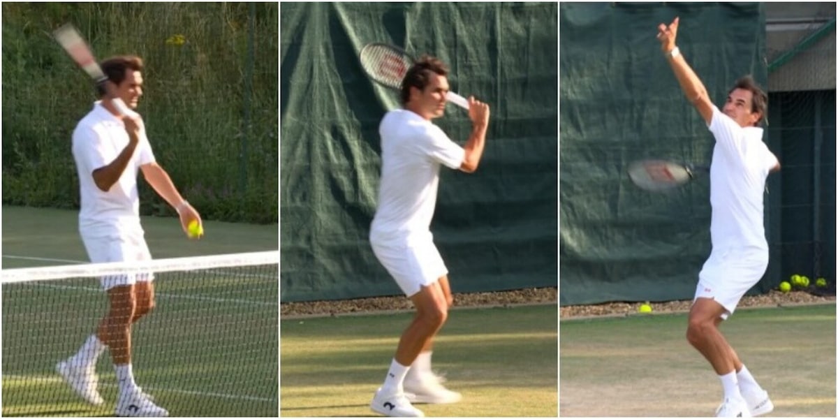 Federer si allena a Wimbledon e i social impazziscono: "È ancora il migliore!"