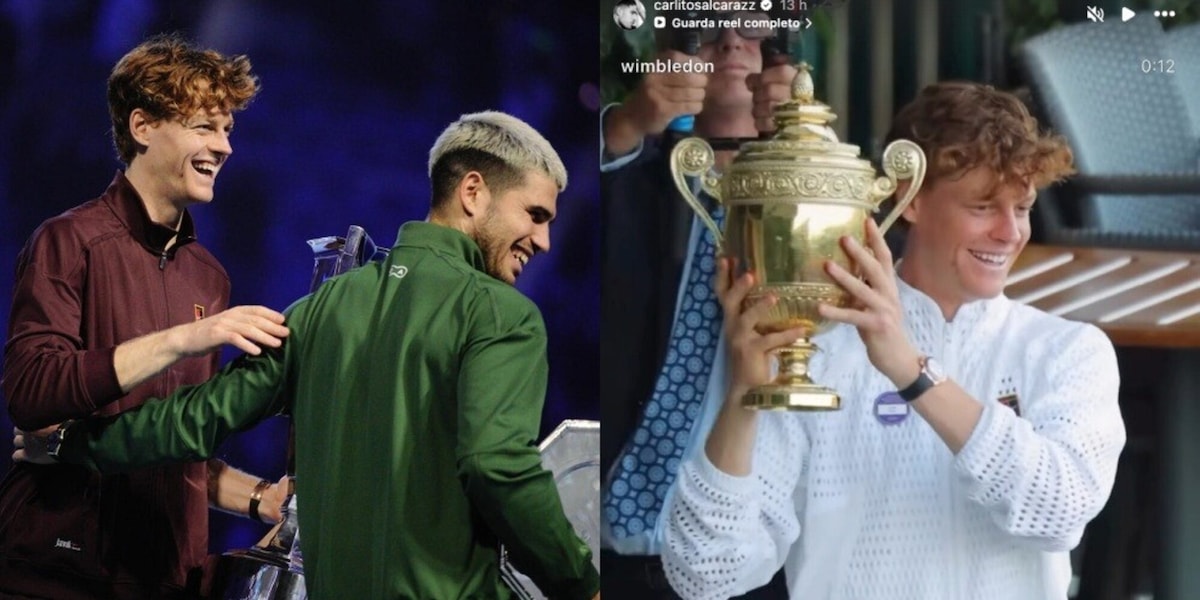 Carlos Alcaraz "risponde" a Sinner: il messaggio social dopo la storica vittoria a Wimbledon